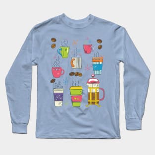 Cute Coffee Art Long Sleeve T-Shirt